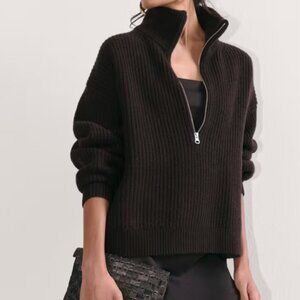 Everlane The Half-Zip Sweater in Luxe Merino - xs NWT